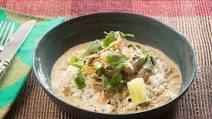 Green Bean, Fennel & New Potato Curry with Basmati Rice & Toasted Coconut Flakes Green Bean, Fennel & New Potato Curry with Basmati Rice & Toasted Coconut Flakes