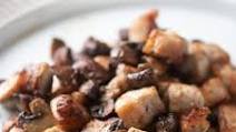 Air Fryer Pork Chop Bites with Mushrooms Air Fryer Pork Chop Bites with Mushrooms