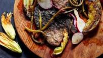 Grilled Pork Steak with Mustard Glaze Grilled Pork Steak with Mustard Glaze