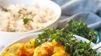 Curry Shrimp with Crispy Kale Curry Shrimp with Crispy Kale
