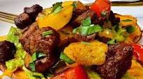 Whole30 Air Fryer Beef Tips and Sweet Potato Meal Whole30 Air Fryer Beef Tips and Sweet Potato Meal
