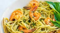 Shrimp Pesto Pasta Shrimp Pesto Pasta