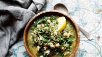 Palestinian Spinach and Chickpea Stew (Sabanekh bil hummus) Palestinian Spinach and Chickpea Stew (Sabanekh bil hummus)