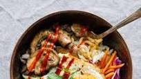 Vegetarian Spicy Korean Bibimbap Bowls Vegetarian Spicy Korean Bibimbap Bowls