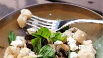Cauliflower Gnocchi with Mushrooms, Basil, & Feta Cauliflower Gnocchi with Mushrooms, Basil, & Feta