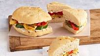 Grilled-Vegetable Focaccia Wedges Grilled-Vegetable Focaccia Wedges
