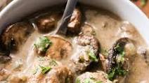 Creamy Meatball Mushroom Soup (Paleo, Whole30, Keto) Creamy Meatball Mushroom Soup (Paleo, Whole30, Keto)