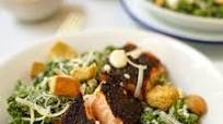 Blackened Salmon Caesar Salad with Kale Blackened Salmon Caesar Salad with Kale