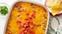 Queso Beef and Rice Casserole Queso Beef and Rice Casserole