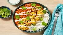 Cauliflower & Chickpea Tikka Masala with Rice, Yogurt & Cilantro Cauliflower & Chickpea Tikka Masala with Rice, Yogurt & Cilantro