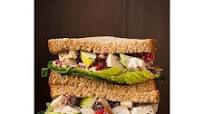 Chicken Salad Sandwich Made With Greek Yogurt, Apples, Pecans And Rosemary Chicken Salad Sandwich Made With Greek Yogurt, Apples, Pecans And Rosemary