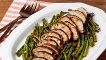 Coffee-Rubbed Pork Tenderloin with Green Beans Coffee-Rubbed Pork Tenderloin with Green Beans