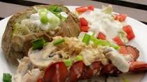 Lobster in Mushroom Wine Sauce Lobster in Mushroom Wine Sauce