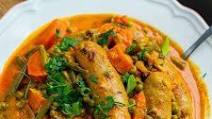 Curried Sausages & Peas (Instant Pot Recipe) Curried Sausages & Peas (Instant Pot Recipe)