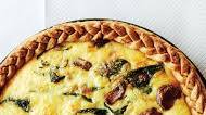 Caramelized Garlic, Spinach, and Cheddar Tart Caramelized Garlic, Spinach, and Cheddar Tart