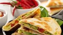 Vegan Quesadillas: Spicy Black Beans, Guacamole, and Cheese! Vegan Quesadillas: Spicy Black Beans, Guacamole, and Cheese!