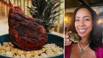 Smoked Tamarind-Pineapple Double Bone-In Pork Chop from Erica Blaire Roby Smoked Tamarind-Pineapple Double Bone-In Pork Chop from Erica Blaire Roby