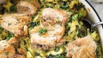 35+ Healthy Chicken Recipes: Spinach Artichoke Chicken Skillet 35+ Healthy Chicken Recipes: Spinach Artichoke Chicken Skillet
