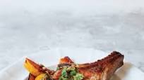 Pork Chops and Squash with Pumpkin Seed Vinaigrette Pork Chops and Squash with Pumpkin Seed Vinaigrette