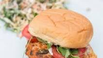 Salmon Burgers with Lemon-Caper Aioli and Kale Slaw Salmon Burgers with Lemon-Caper Aioli and Kale Slaw