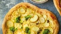 Spelt pizza bianco with Jersey Royals Spelt pizza bianco with Jersey Royals