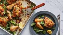 Sheet-Pan Roasted Chicken With Pears and Arugula Sheet-Pan Roasted Chicken With Pears and Arugula