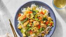 Spicy Chicken & Vegetable Stir-Fry with White Rice Spicy Chicken & Vegetable Stir-Fry with White Rice