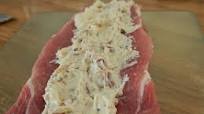 Herb & garlic cream cheese and bacon stuffed pork tenderloin Herb & garlic cream cheese and bacon stuffed pork tenderloin