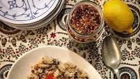 Egyptian Koshari (Rice, Lentils and Pasta in a Rich, Spicy Tomato Sauce) Egyptian Koshari (Rice, Lentils and Pasta in a Rich, Spicy Tomato Sauce)