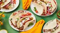Pork Carnitas Tacos with Pickled Onion and Monterey Jack Cheese Pork Carnitas Tacos with Pickled Onion and Monterey Jack Cheese