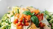 Bruschetta Chicken with Zucchini Noodles Bruschetta Chicken with Zucchini Noodles