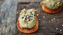 Navy Bean Hummus & Bagel Crisps Navy Bean Hummus & Bagel Crisps