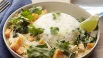 Thai Green Coconut Curry with Sweet Potato & Jasmine Rice Thai Green Coconut Curry with Sweet Potato & Jasmine Rice