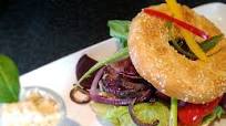 Roasted Pepper and Hummus Vegan Bagels Roasted Pepper and Hummus Vegan Bagels