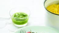Pesto fish fillets with creamy polenta Pesto fish fillets with creamy polenta