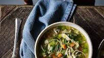Chicken and leek noodle soup Chicken and leek noodle soup