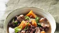 Adzuki bean, miso and mushroom soup Adzuki bean, miso and mushroom soup