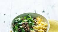 Thai beef larb with egg-fried rice Thai beef larb with egg-fried rice