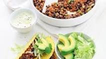 Smoky pork & black bean tacos Smoky pork & black bean tacos