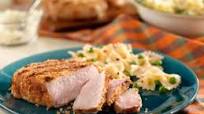 Parmesan-Crusted New York Pork Chops Parmesan-Crusted New York Pork Chops