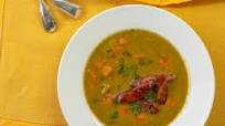 Split Pea Soup with Crispy Kielbasa Split Pea Soup with Crispy Kielbasa