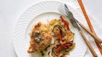 Parmesan Pork Chops with Lemon-Caper Sauce Parmesan Pork Chops with Lemon-Caper Sauce