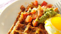Spicy Hash Brown Waffles with Fried Eggs Spicy Hash Brown Waffles with Fried Eggs