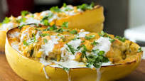Green Chile Chicken-Stuffed Spaghetti Squash Green Chile Chicken-Stuffed Spaghetti Squash