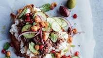 Greek Grilled Cheese with Ground Lamb, Feta and Mint Greek Grilled Cheese with Ground Lamb, Feta and Mint