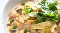 30 Minute Creamy Chicken Enchilada Soup Recipe 30 Minute Creamy Chicken Enchilada Soup Recipe