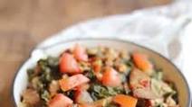 Black-eyed peas and collard greens Black-eyed peas and collard greens