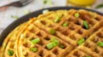 Egg and Cheese Hash Brown Waffles Egg and Cheese Hash Brown Waffles