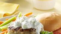 Greek-Style Chicken Burgers Greek-Style Chicken Burgers