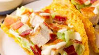 Keto Chicken Caesar Salad Tacos with Parmesan Taco Shells Keto Chicken Caesar Salad Tacos with Parmesan Taco Shells